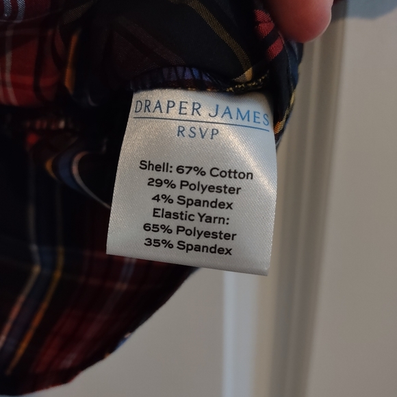 Draper James RSVP Plaid Smocked Peplum Top - Picture 9 of 14